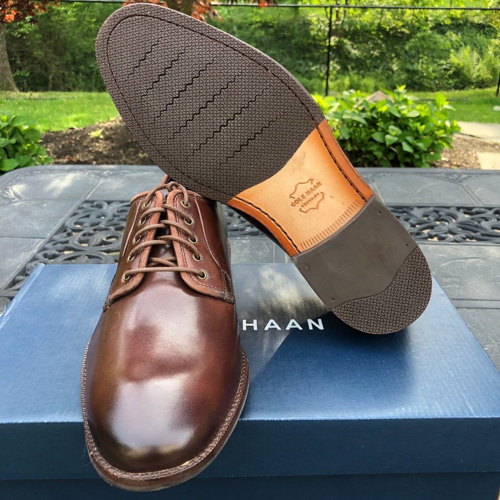 Cole Haan Warner Grand Postman Oxford In Chestnut - Picture 8 of 11